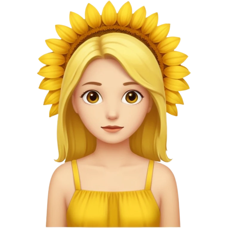 Aveja sacando néctar de un girasol emoji