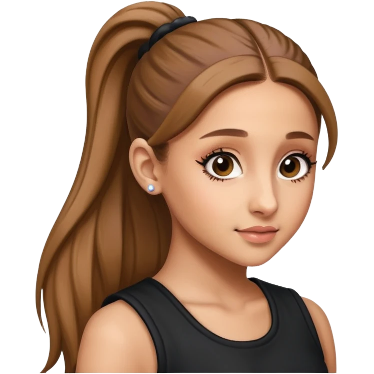 ariana grande ponytail 2025 a little older she’s 32 not 12 emoji