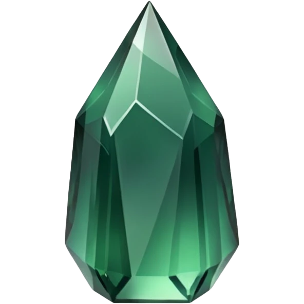 faceted green obsidian shard emoji