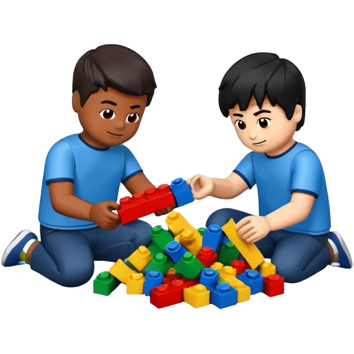 2 boy Lego sets and all I need to know about this game are they all black brown emoji