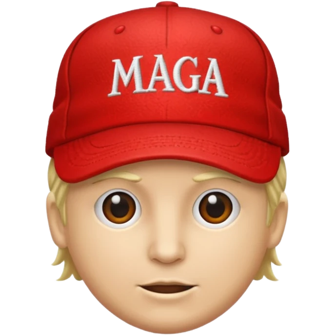 Hat with MAGA emoji