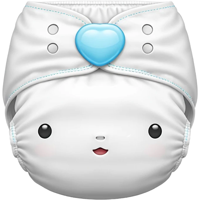 white baby diaper emoji