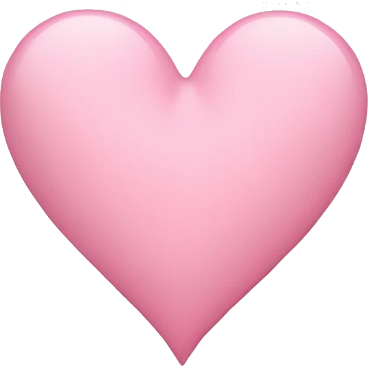 Light pink heart emoji