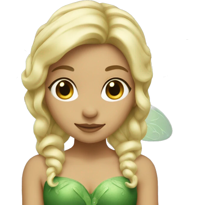 Green fairy with blonde hair emoji