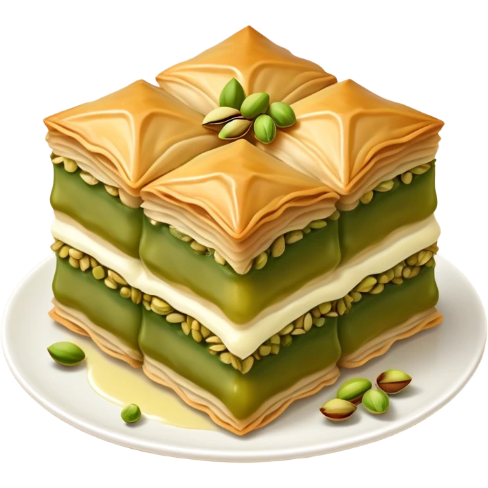 Turkish Food a  name is “Soğuk Baklava” emoji