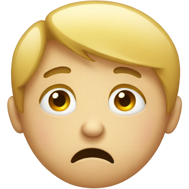 Sad face crying emoji