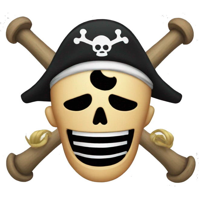 One piece pirate flag emoji