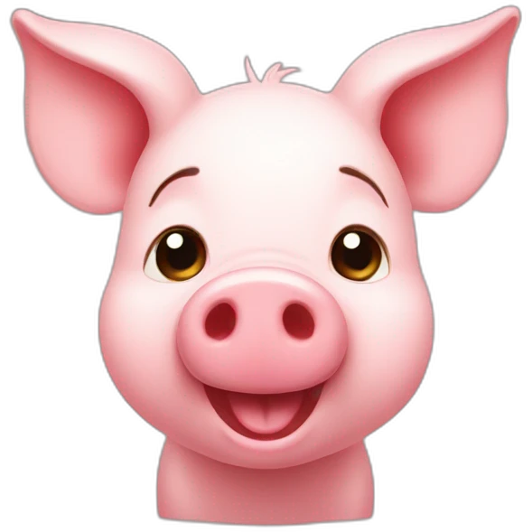 Funny piglet emoji
