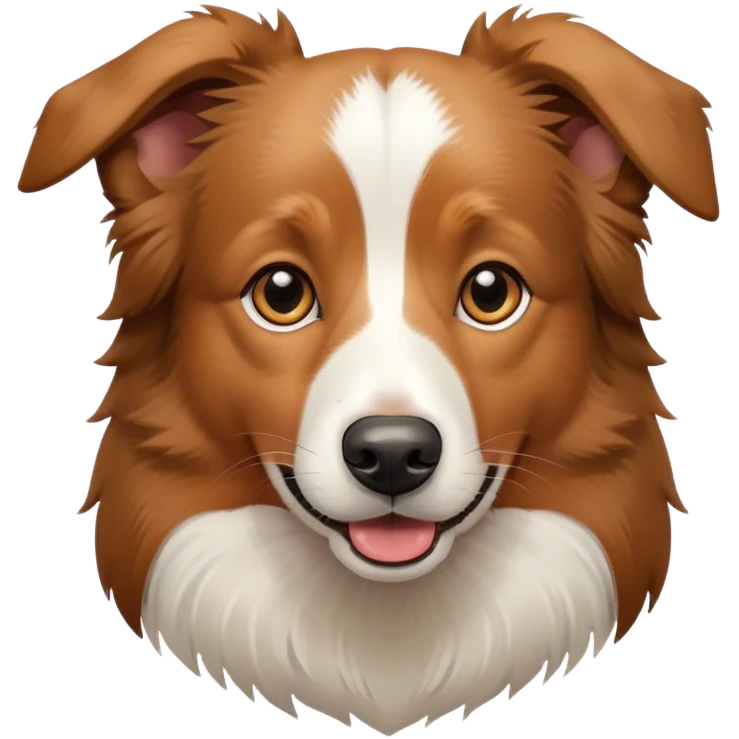 Light brown border collie emoji