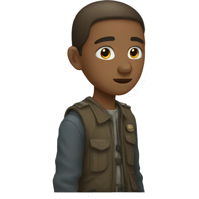 Un garçon qui a peur d'avoy emoji