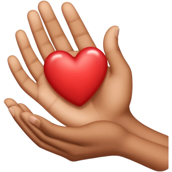 Hand heart emoji