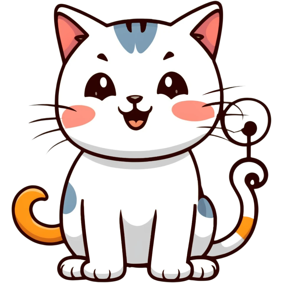 cat singing a song emoji