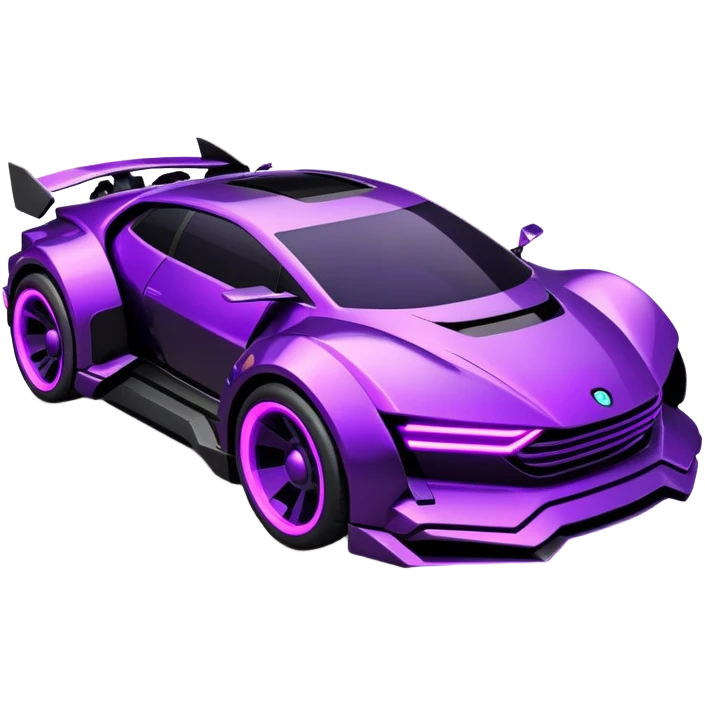 futuristic black and purple cyberpunk car emoji