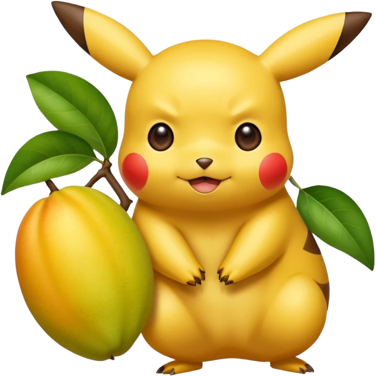 Pikachu holding 2 ba emoji