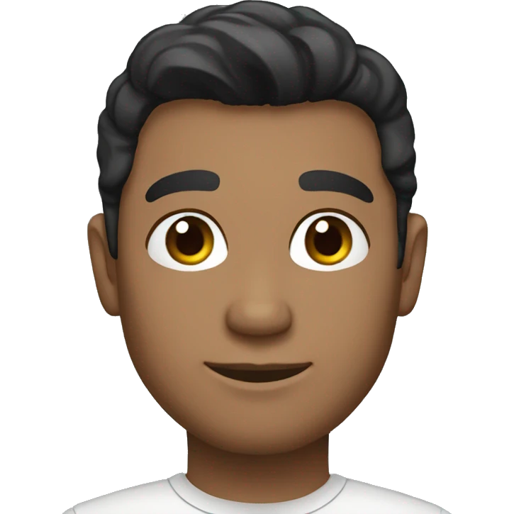 metrosexual male with dark hair emoji