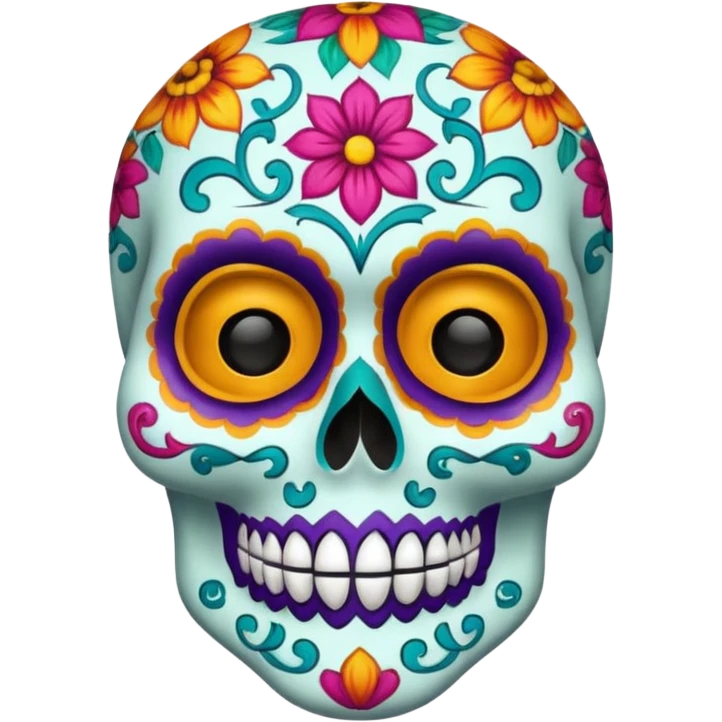 Calavera facial mask emoji