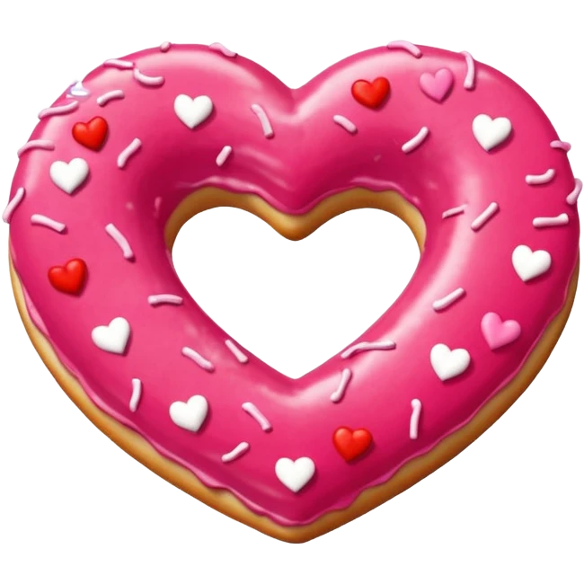 Donitas de  san valentin emoji