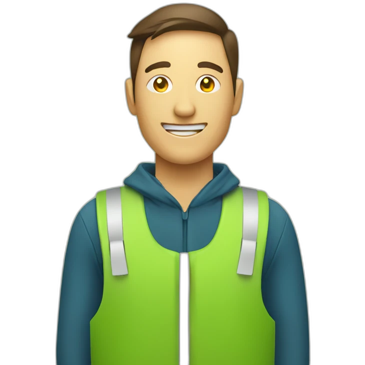 User experience vector icon for a green energy company emoji