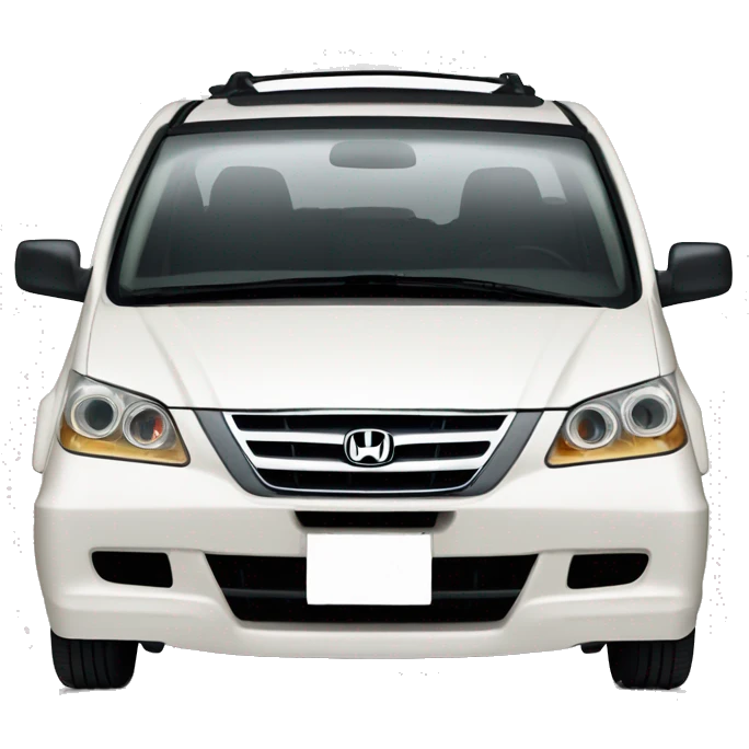 A 2006 Japanese right-hand drive white Honda odyssey  emoji
