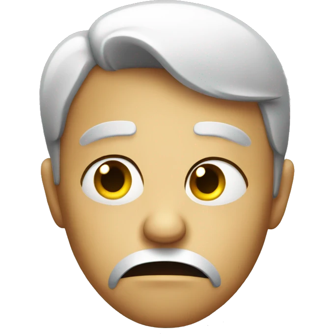 Disgusted face emoji