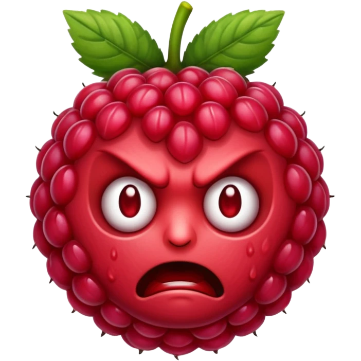 angry ugly raspberry emoji