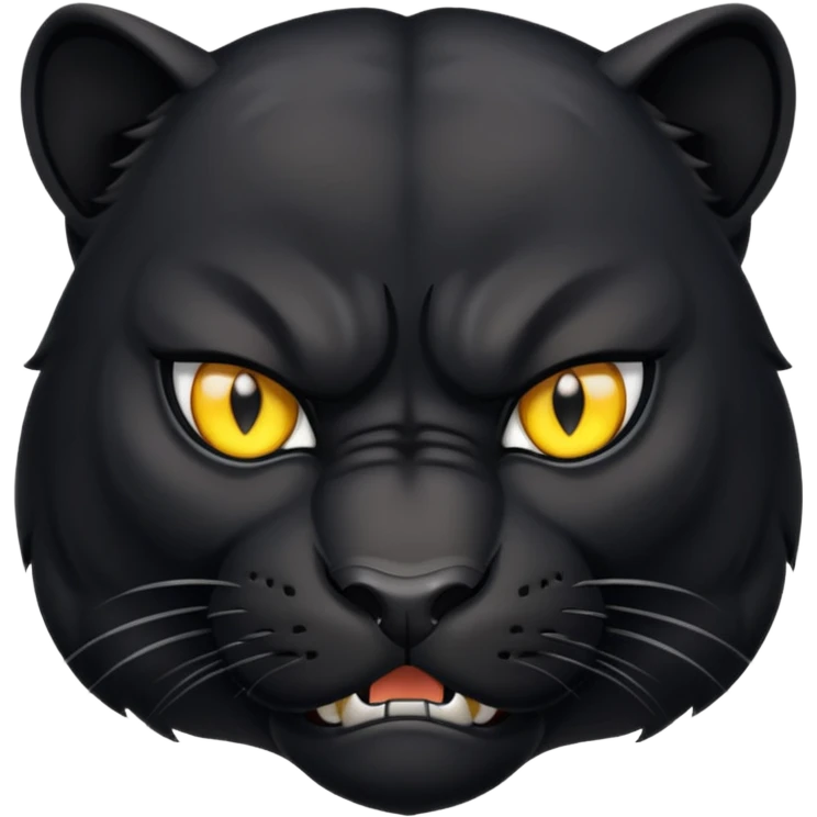 angry panther animal emoji