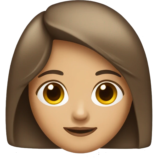 brown hair optimistic woman with bob haircut emoji
