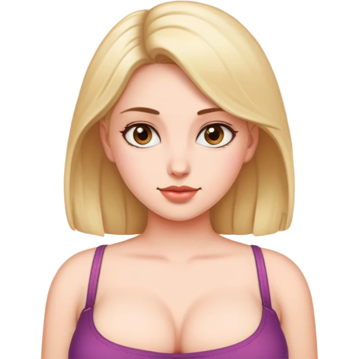 Девушка с большой грудью emoji