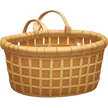 Basket with bathing product emoji