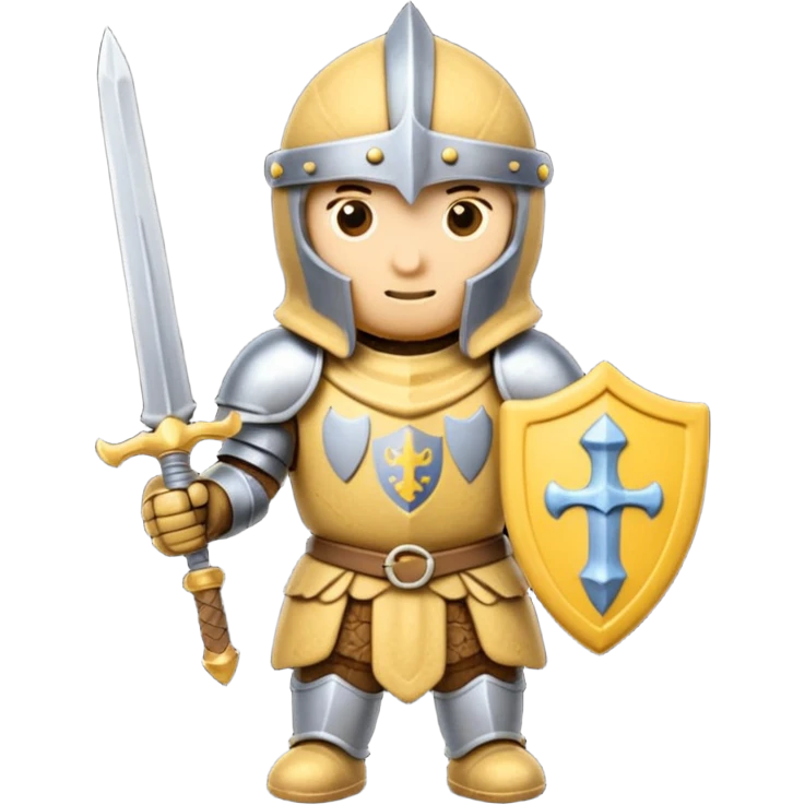 cookie that is a knight because it is a tough cookie emoji