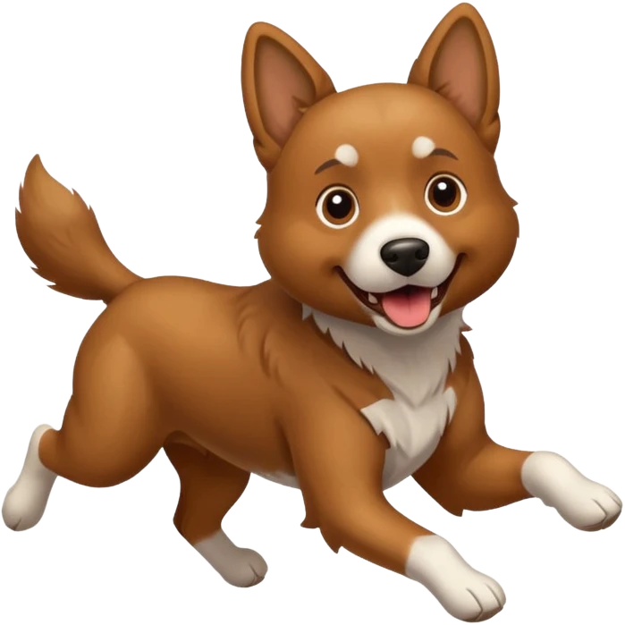 a dog running emoji