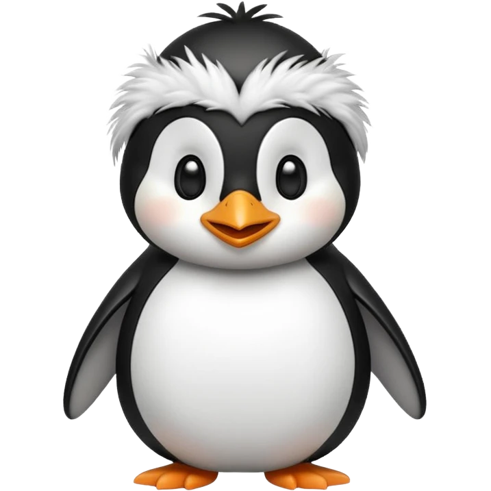 make a emoji of the penguin paradise vr game's penguin character emoji