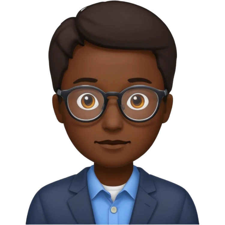 Cordero con lentes emoji