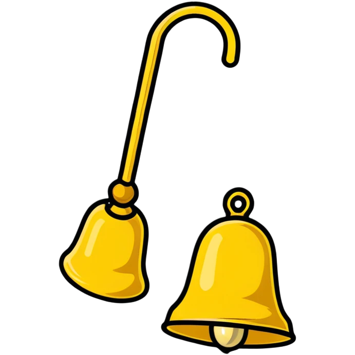 golden bell emoji