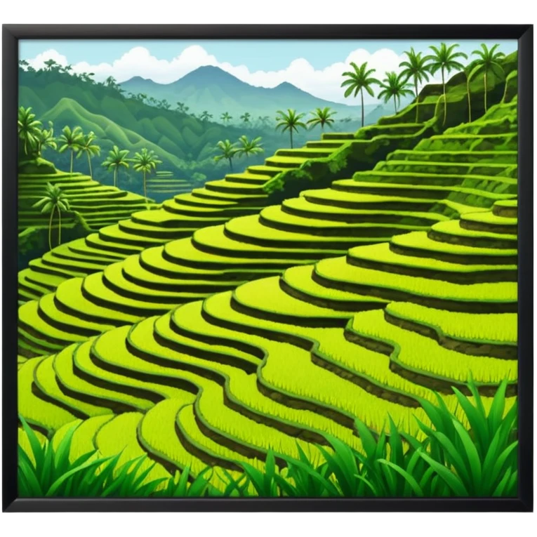 rice terrases UBUD emoji