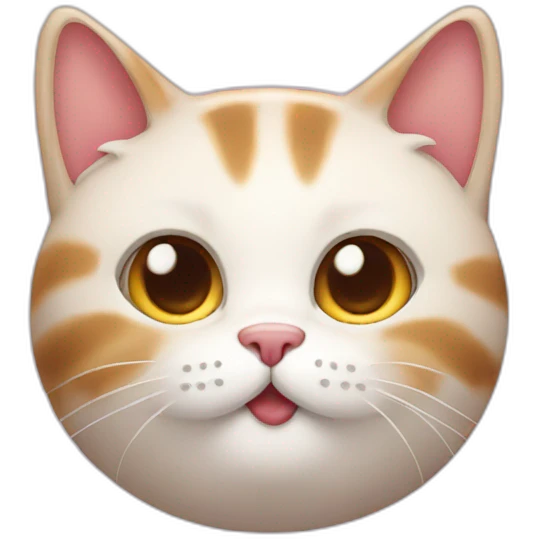 Cat with sugary emoji