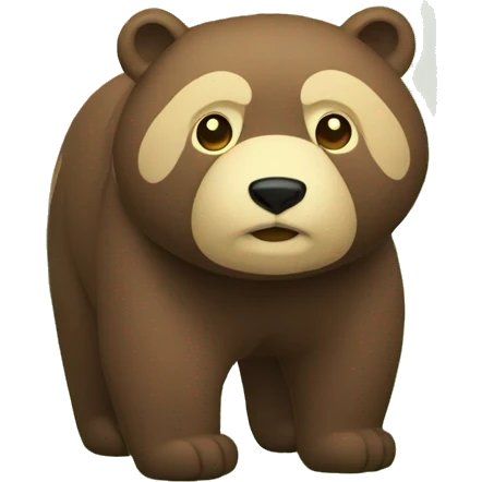 Oso de bosque emoji