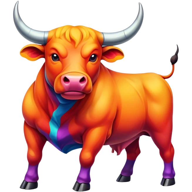 funky bull emoji