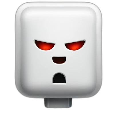 An angry electrical plug emoji