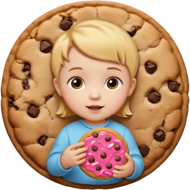 Babie Holding Cookie emoji