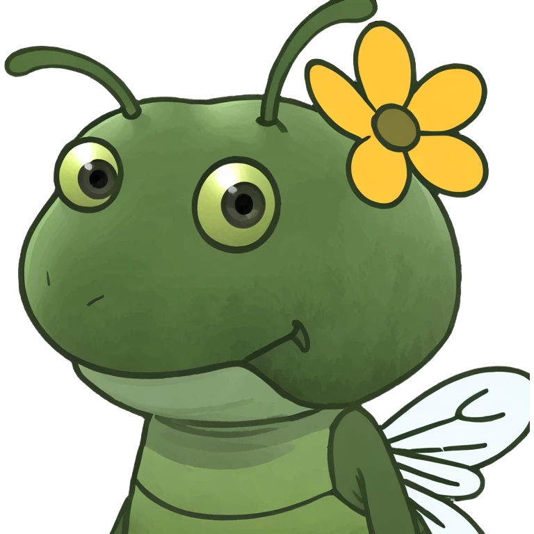 Bee with flower emoji
