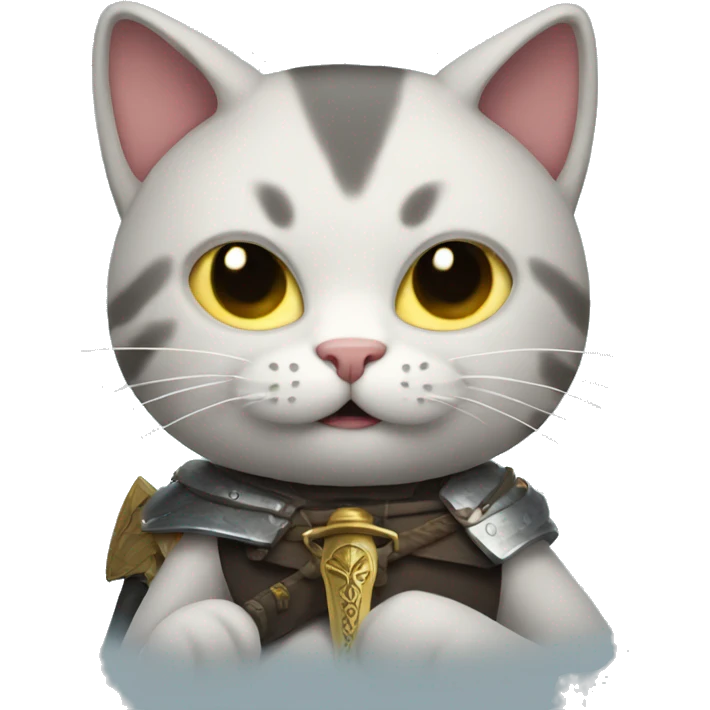 Cat with a sword emoji
