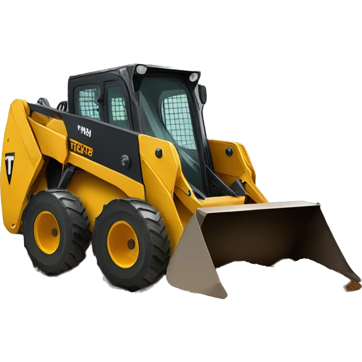 Skid steer pushing topsoil  emoji