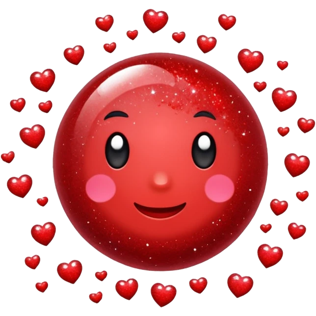 red glitter setor emoji