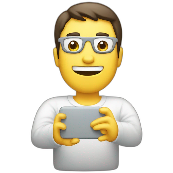 mobile in hand sms come emoji