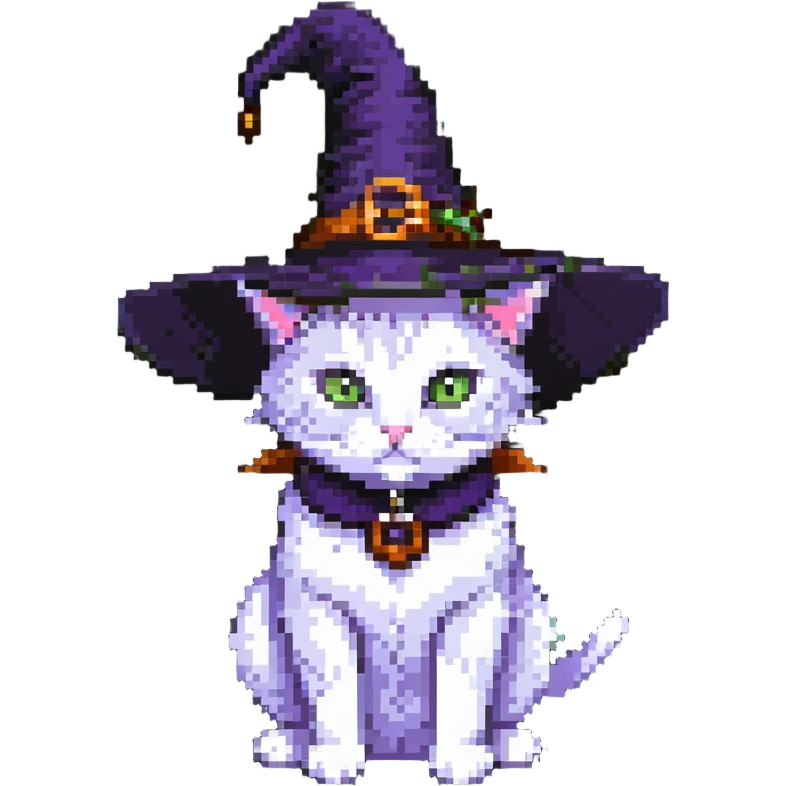 Witch cat emoji