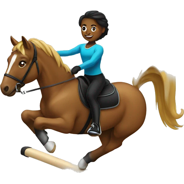 gymnastics on horseback  emoji