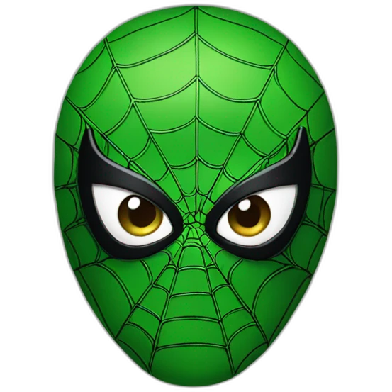 Green spiderman emoji