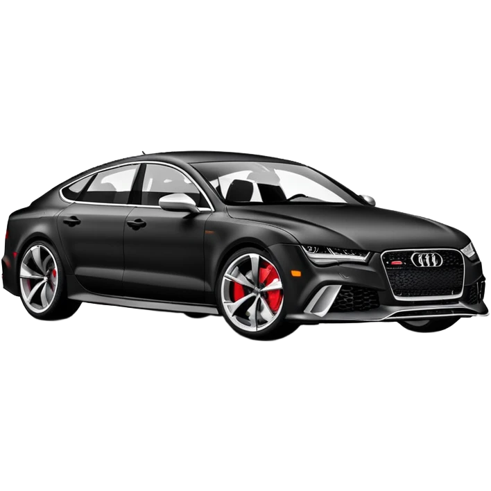 Audi rs7 black matte  emoji