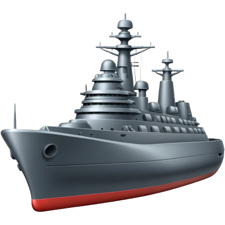Very realistic warship  emoji